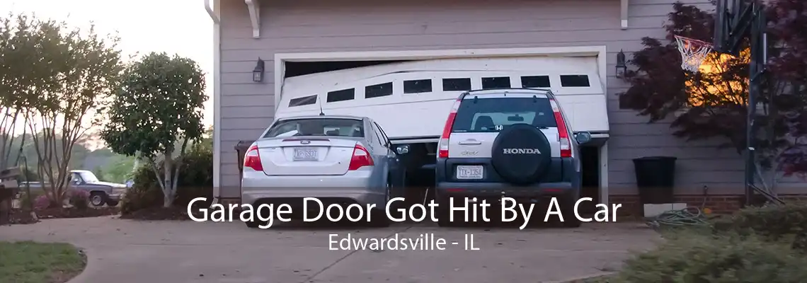 Garage Door Got Hit By A Car Edwardsville - IL